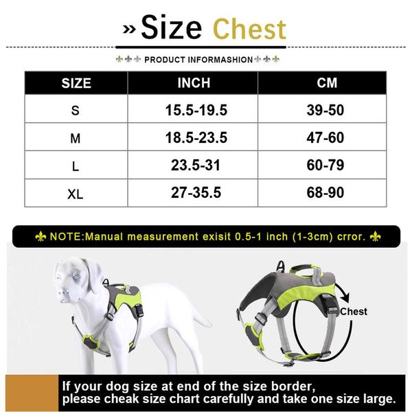 

no pull reflective dog harness for medium large dogs french bulldog pitbull adjustable nylon walking training big dog sqclof