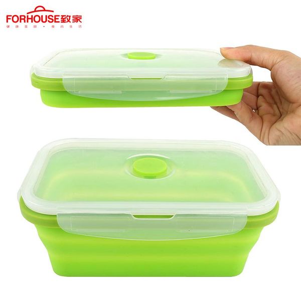 

rectangle silicone collapsible lunch box folding food storage container portable bento box rectangle silicone 50 off discount wmthrn