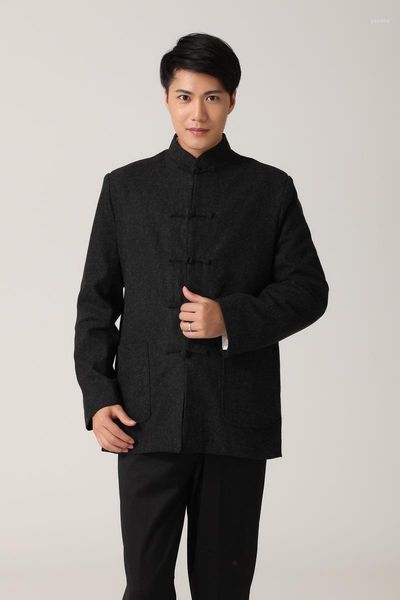 

wholesale- shanghai story suits men fashion men's stand collar suits zhongshan suit chinese tunic suit cheongsam m-3xl1, White;black