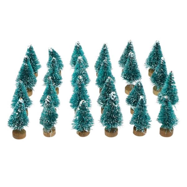 

24pcs mini christmas tree decor deskadornment party supplies for home shop