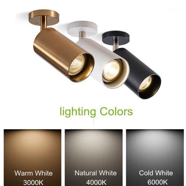 

wall lamp 18pcs 360 degree rotatable surface mounted white housing without led bulb1
