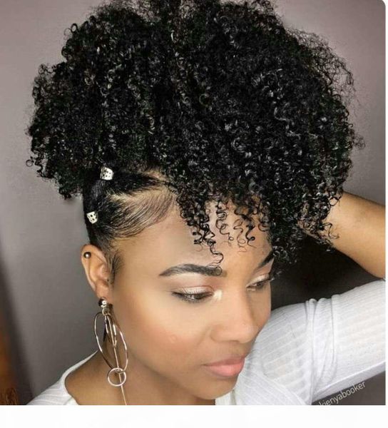 

brazilian kinky curly human hair ponytail for black women drawstring ponytail human hair available clip in pony tail hair extensions