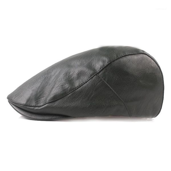 

men beret vintage herringbone gatsby pu leather peaky blinders hat newsboy beret hat spring autumn flat peaked hats1, Blue;gray