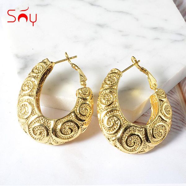 

sunny jewelry fashion classic jewelry for women big earrings romantic for wedding party anniversary gift trendy earrings, Golden;silver