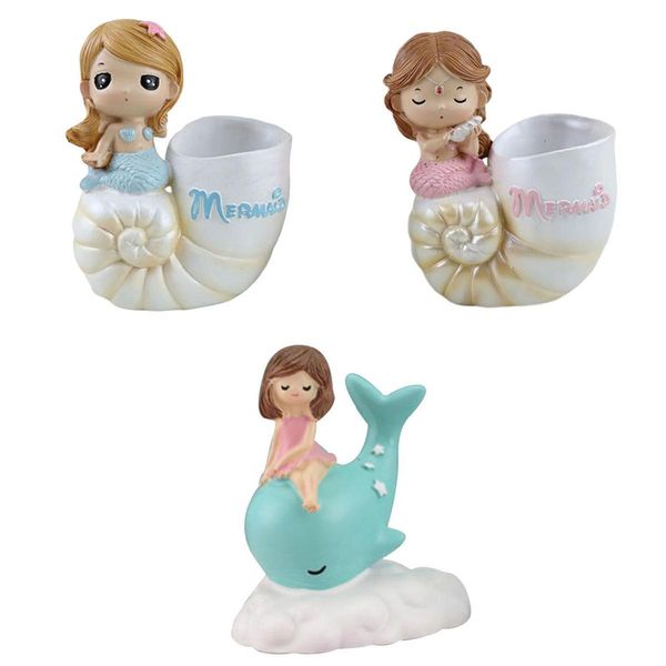 

3x deskgirl with dolphin figurine statue home office decor creative gift