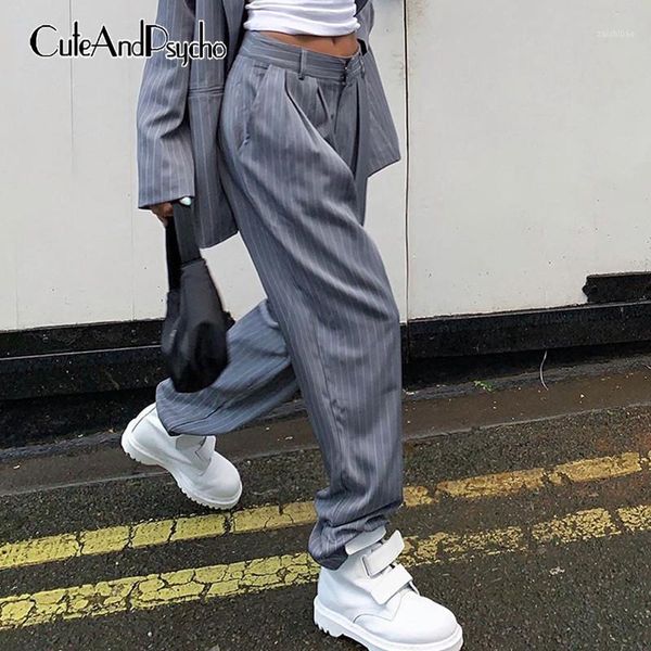 

casual wide leg suit pants office ladies long pants basic summer streetwear fashion botton trousers for women 2020 cuteandpsycho1, Black;white