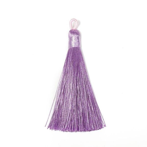 

10pcs 8 9cm silk tread tassel brush for diy jewelry making undefined tassel fringe earring pendant components handmade craft h qylrty