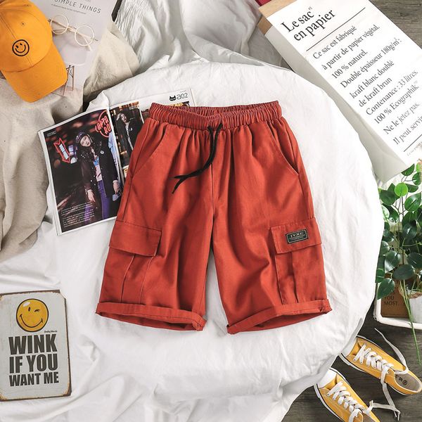 

shorts summer overalls loose capris fashion brand sports casual men's pants, White;black