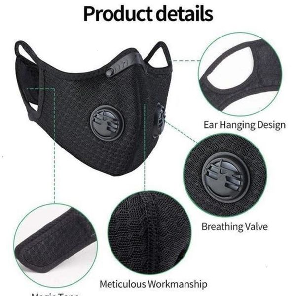 

stock carbon face cycling activated with mask filter us pm2.5 anti-pollution sport running trai 4mu8 joho546