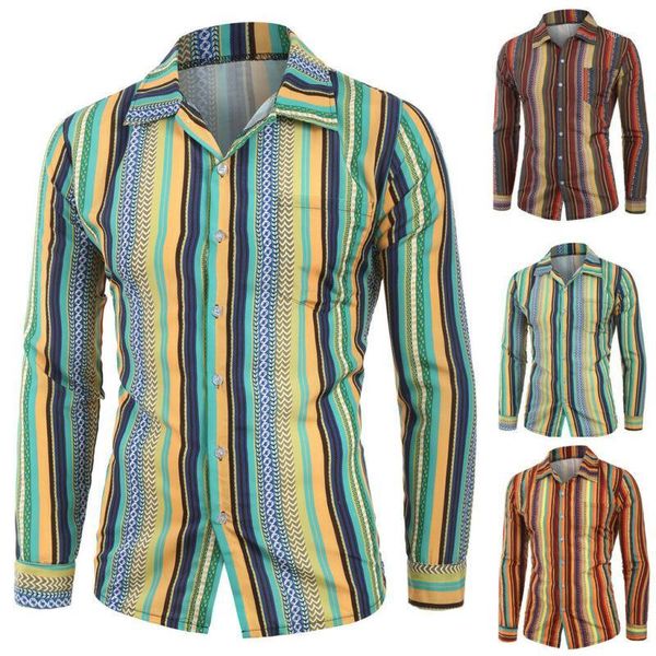 

2020 elegant new brand fashion stylish men's luxury long sleeve stripped shirt casual slim fit dress shirt 1, White;black