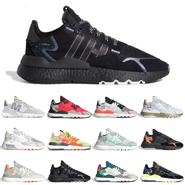 

nite jogger running shoes women men reflective triple black white orange volt beige mens trainers sports sneakers outdoor tennis