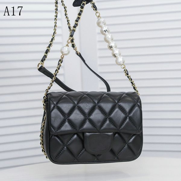 

classic handbag luxurys designers bags channel women bags fashion handbags919 pearl chain shoulder bag lambskin cross body -b3