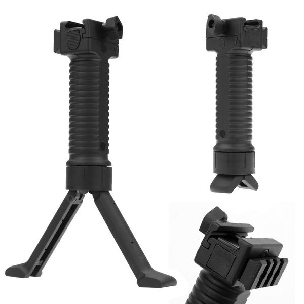 

areyourshop 20mm tactical rifle bipod hand fore grip vertical foregrip picatinny weaver rail tactical equipment accessories parts