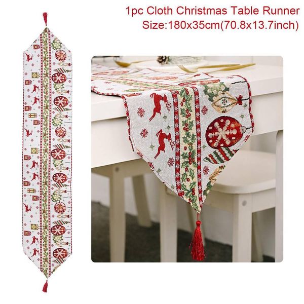 

knitt ткань christma таблица runner рождество декор для дома таблица cristmas украшение natale navidad 2020 новый год 2021 wmtzat