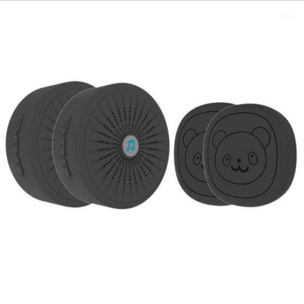 

wireless press doorbell remote 5 level volume pet training doorbell us plug1