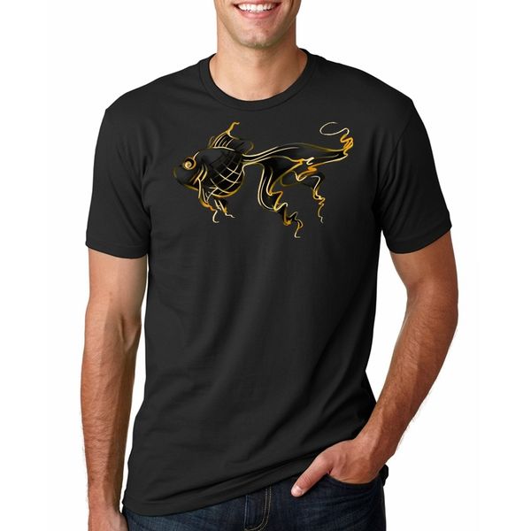 

hip hop black gold fish streetwear harajuku summer short sleeve tees japan style new sport hooded sweatshirt hoodie t shirt