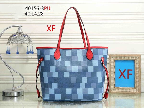 

yy never gm full composite bag shoulder bag women tote bags leather handbag travel fashion business handbags 2 pcs sets coin case card holde