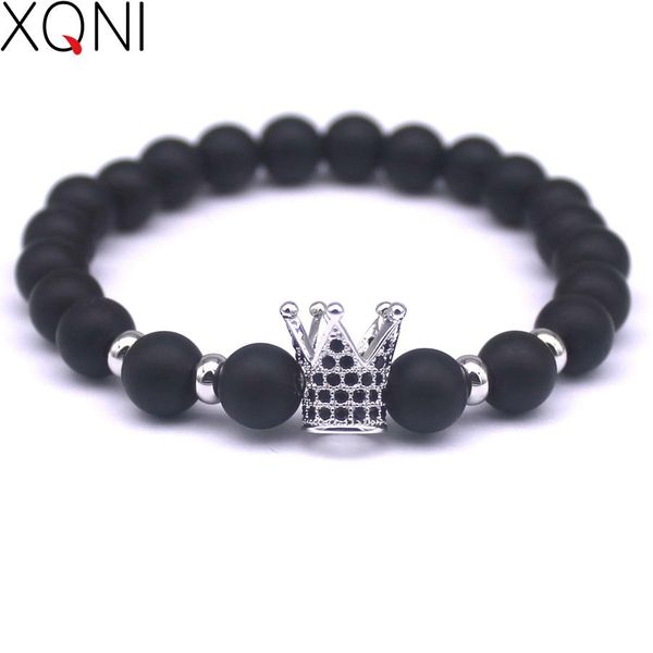 

2017 лучшие моды черный banichi натуральный камень оберегов для женщин браслеты imperial crown braiding марка макраме бисер браслеты. sqcfnc, Golden;silver