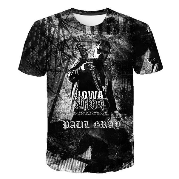 

brand gothic slipknot punk rock print 3d wear 3d print shirts aesthetic oversized kawaii men clothing