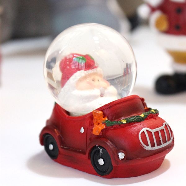 

christmas handmade resin exquisite design crafts car santa claus water polo decoration home carving furnishings office ornaments