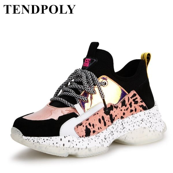 

spring new casual women shoes lacing female sports shoes fashion white sneakers women shoes mixed colors comfortable soft y200326, Black