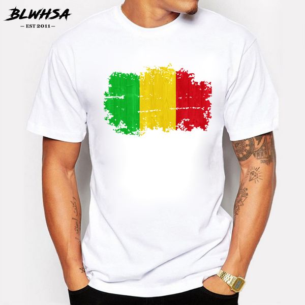 

blwhsa new brand fashion round neck casual print mali national flag camisetas plus size xs 2xl sport hooded sweatshirt hoodie men t shirt