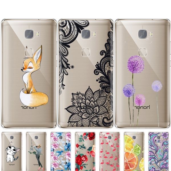 

телефон huawei soft tpu silicon чехол для honor 5x обложка полный 360 защитные shell clear коке