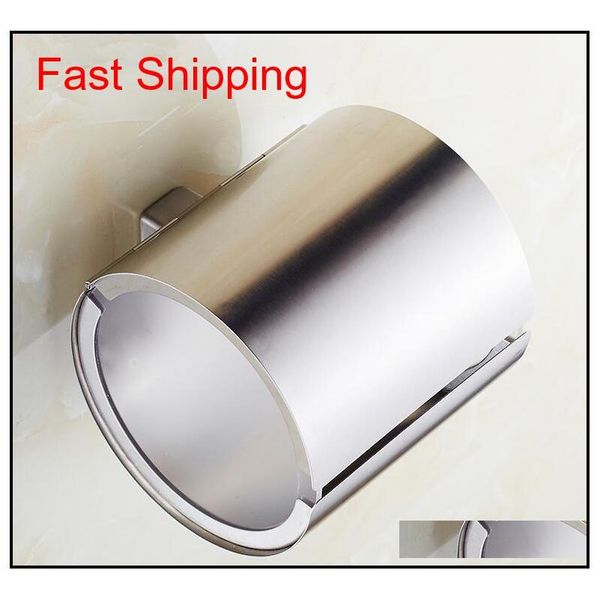 

brand new stainless steel toilet paper holder round shape tissue roll wall mount brushed nickel bath qylfad yh_pack