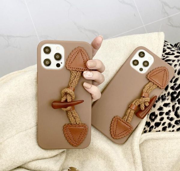

for iphone 12 mini 11 pro max 7 8 plus xr xs x se 2020 phone case fashion horn buckle soft jlljru dh_niceshop