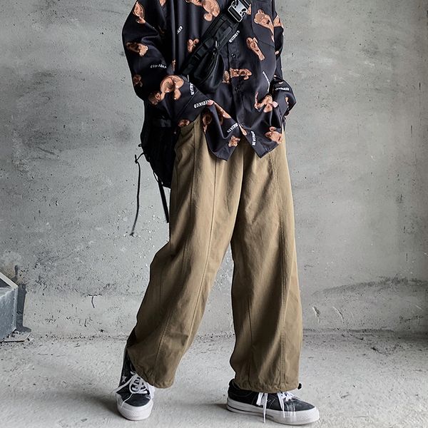 

new legged 2021 leggings loose legs vintage overalls s49n, Black