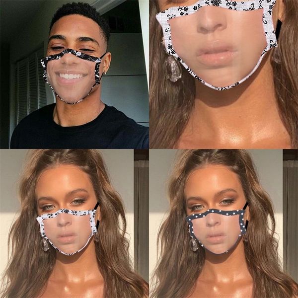 

printing adults face mask washable student mouth mascherines lip language edge wrapping full transparency mascarilla deaf mute 4 9ml f2