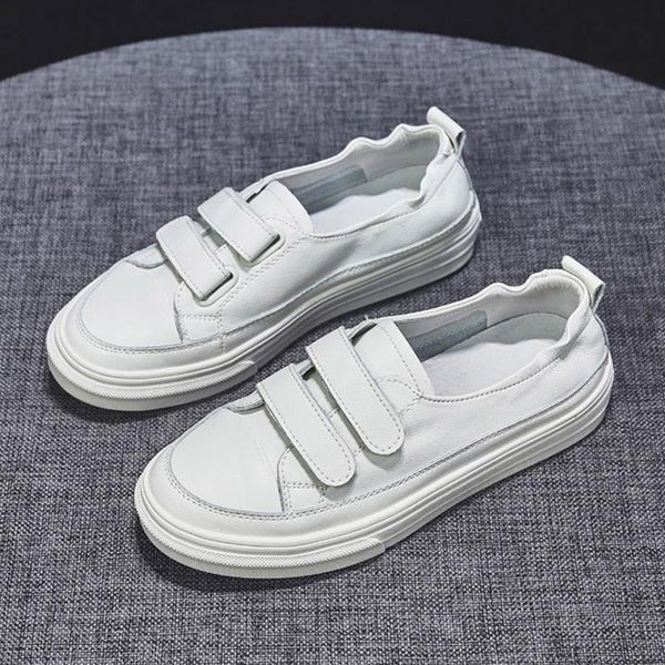 

white loafers ladies flats soft leather women shoes casual female slip on white shoes fashion brand woman footwear a1530, Black