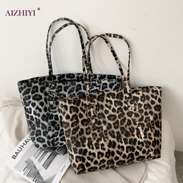 

fashion leather handbags for women retro leopard zebra animal print handbags lady large capacity tote shoulder shopping bags