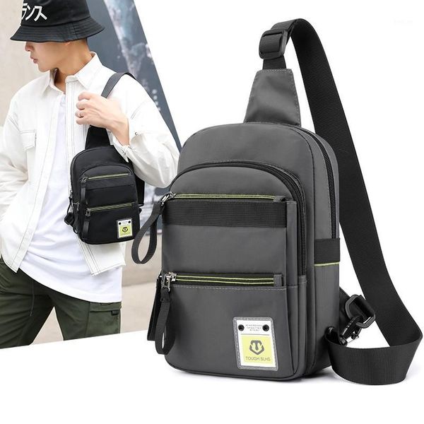 

mens nylon crossbody purse motorcycle chest bag sling pack mobile phone bag shoulder sac messenger homme cartera de mano hombre1