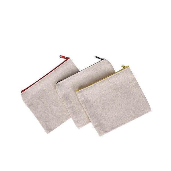 

blank canvas zipper pencil cases pen pouches cotton cosmetic bags makeup bags mobile phone clutch bag organizer yylm9