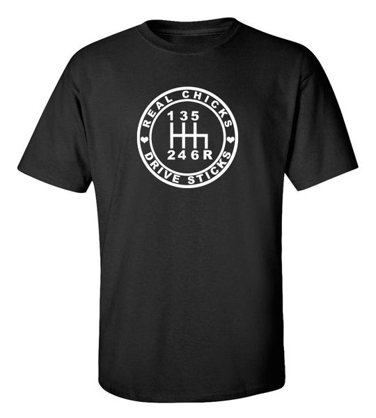 

real chicks drive sticks funny * new brand fashion short sleeves boy men t shirt sayings sport hooded sweatshirt hoodie