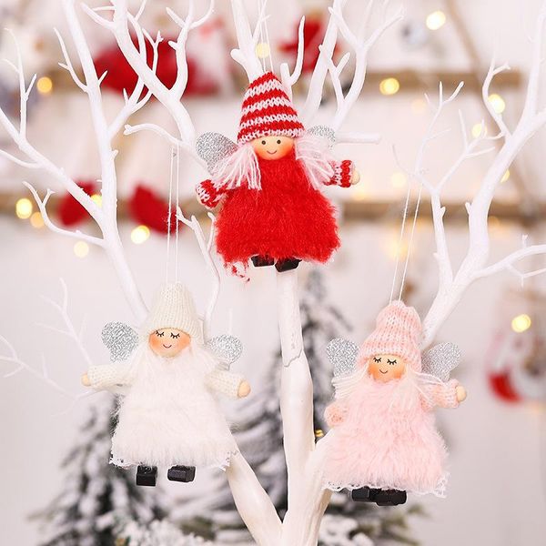 

рождественские украшения новогодние подарки ангел лыжная кукла елки украшения для дома navidad xmas украшения декор 2020 navidad jllxes