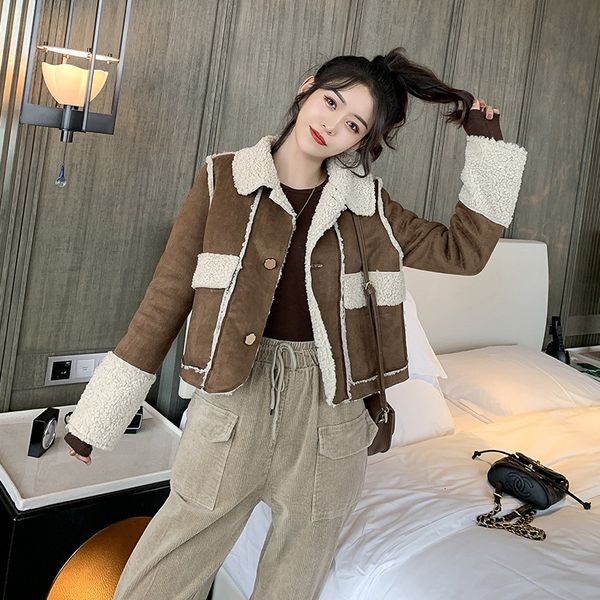 

professional factory women suede bomber jacket for ladies