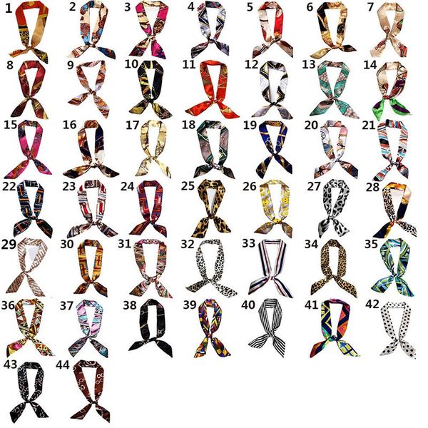 

scarf fashion tie accessories bag scarf 90*4cm or long small new gift silk silk small 35.43*1.57inch hqncj, White;black