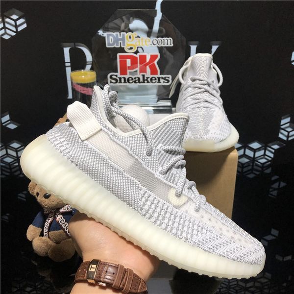

2020 kanye west cinder linen tail light shoes earth desert sage black static zebra 3m reflective oreo men women running shoes