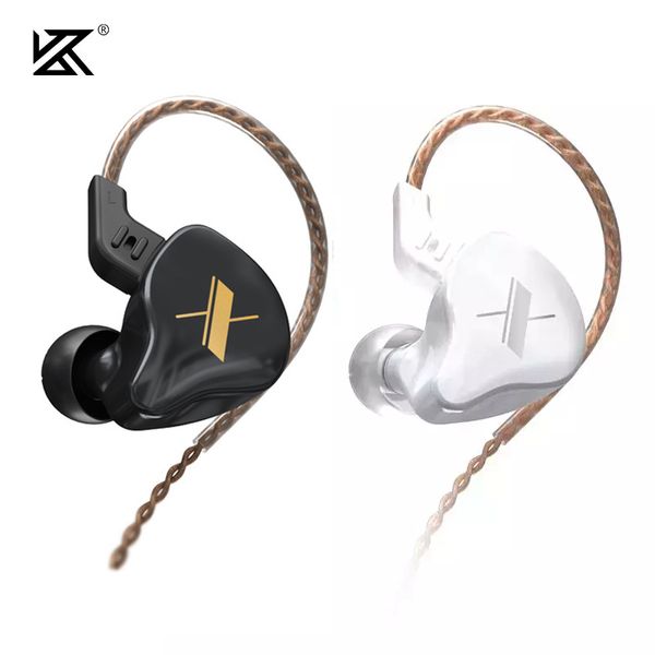 

kz edx hifi earphones headphones in-ear earbud with detachable 2 pin cable sports noise cancelling headset for iphone samsung android smartp