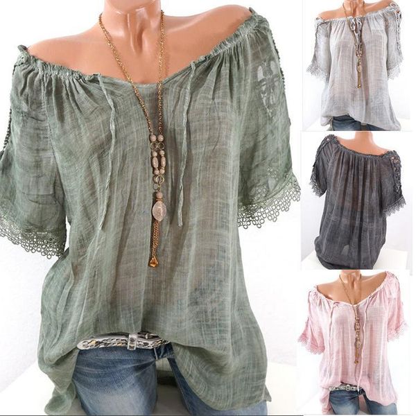 

teen wind fashion casual summer lady girl translucent one-word shoulder short sleeve hollowed shoulder t-shirt1, White