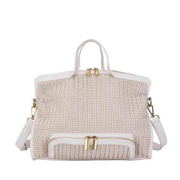 

knitted women shoulder messenger bag woven handbags ladies designer handbag crochet shopping bag storage tote handle bags
