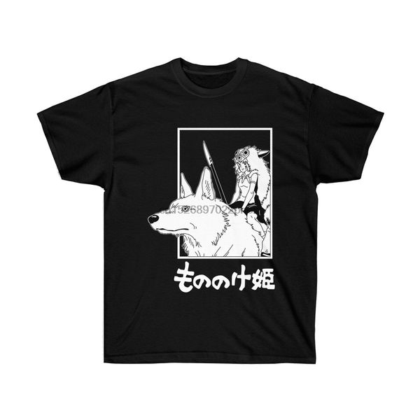 

принцесса мононоке вдохновленная аниме хаяо миядзаки аниме tee studio ghibli японский спорт толстовка с капюшоном hoodie мужчин футболка