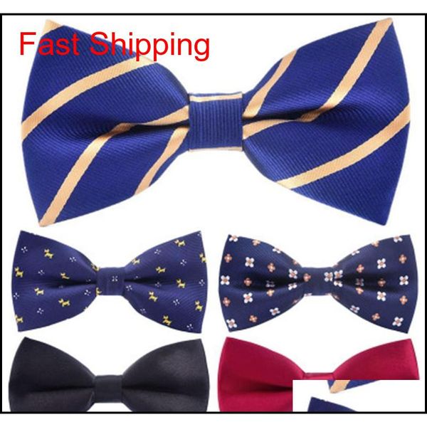 

bow tie men bowknot bow ties 12*6cm striped dot adjustable neckwear belt butterfly shirt accessories 2pcs/lot nvkyc, Black;gray