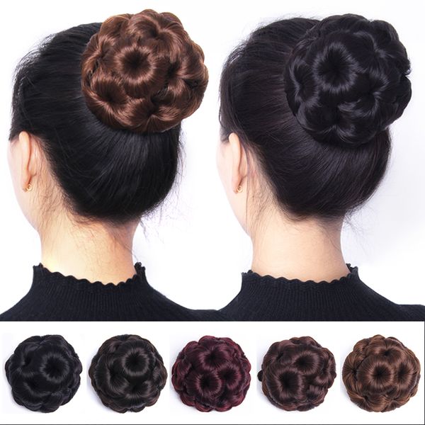 

wig nine curler, female ball head, false hair ring, bride qipao modeling headdress, bag and clip flower bud head