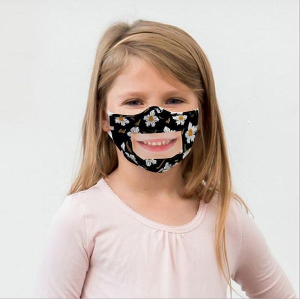 

children factory price kids lip language respirator printed pet clear mouth cover washable visible face masks outdoor co 4 r6pts