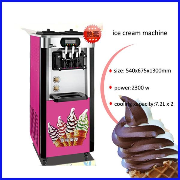 

commercial desksoft ice cream machine sweet cone ice cream machine 18l / h maker 1600w