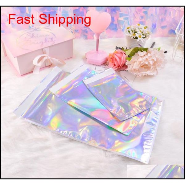 

laser color aluminum foil self adhesive retail bag candy cookies mylar foil packing pouch for grocery crafts packa qylvxt lyqlove