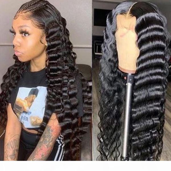 

long wig 30 34 36 40 inch human hair wigs yaki straight curly water loose deep body 13x4 human hair lace front wigs, Black;brown
